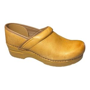 Dansko Professional Honey Distressed Wide Clogs